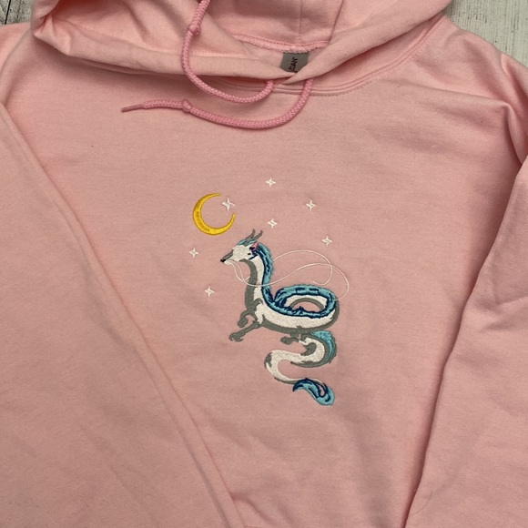 Haku Dragon Embroidered Hoodie - Picture 2 of 3